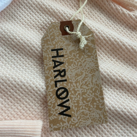 NWT Harlow cropped waffle long sleeve - Picture 4 of 8